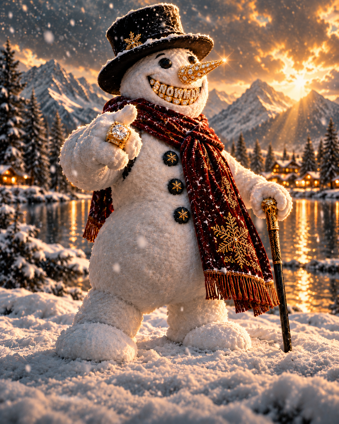 24 Carat Snowman character